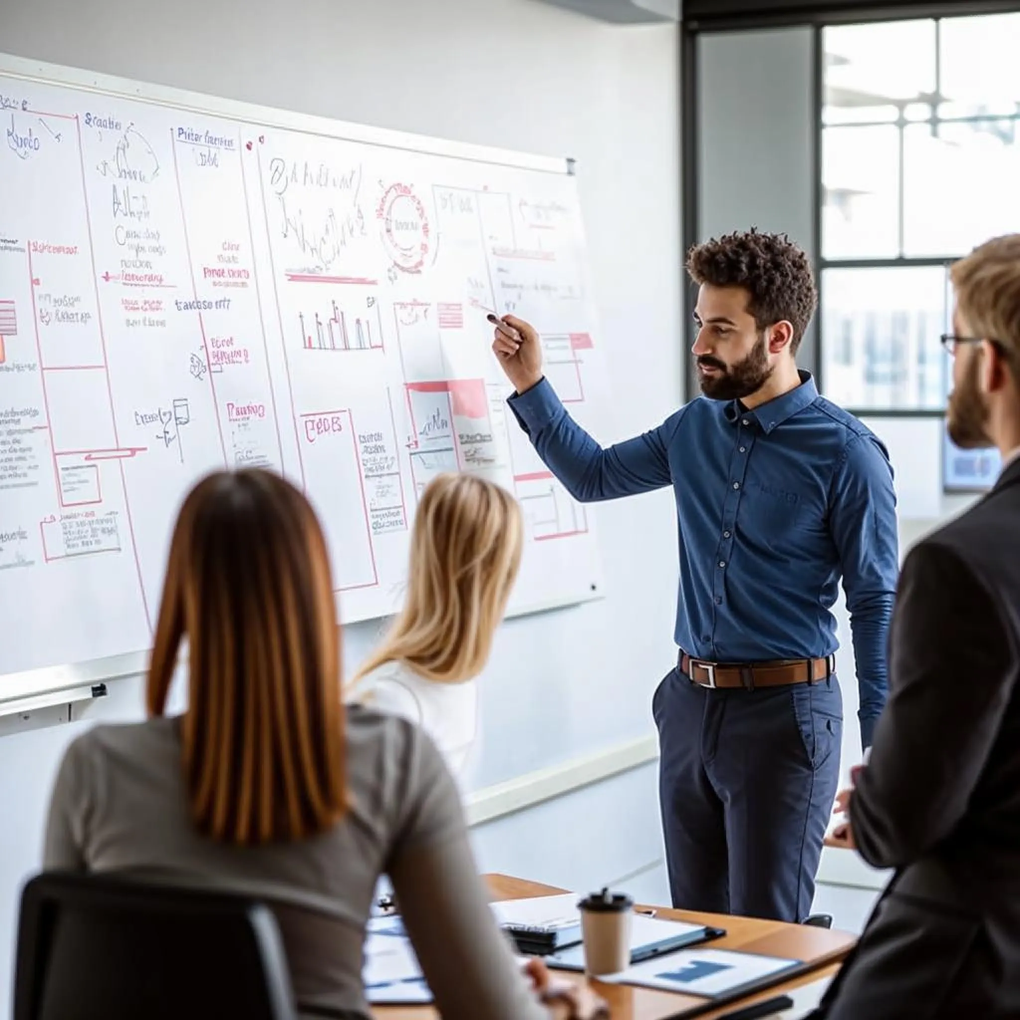 Zespół podczas warsztatów z prowadzenia biznesu